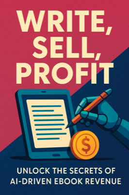AI-generated eBook cover for a self-publishing guide, made with getebook.ai